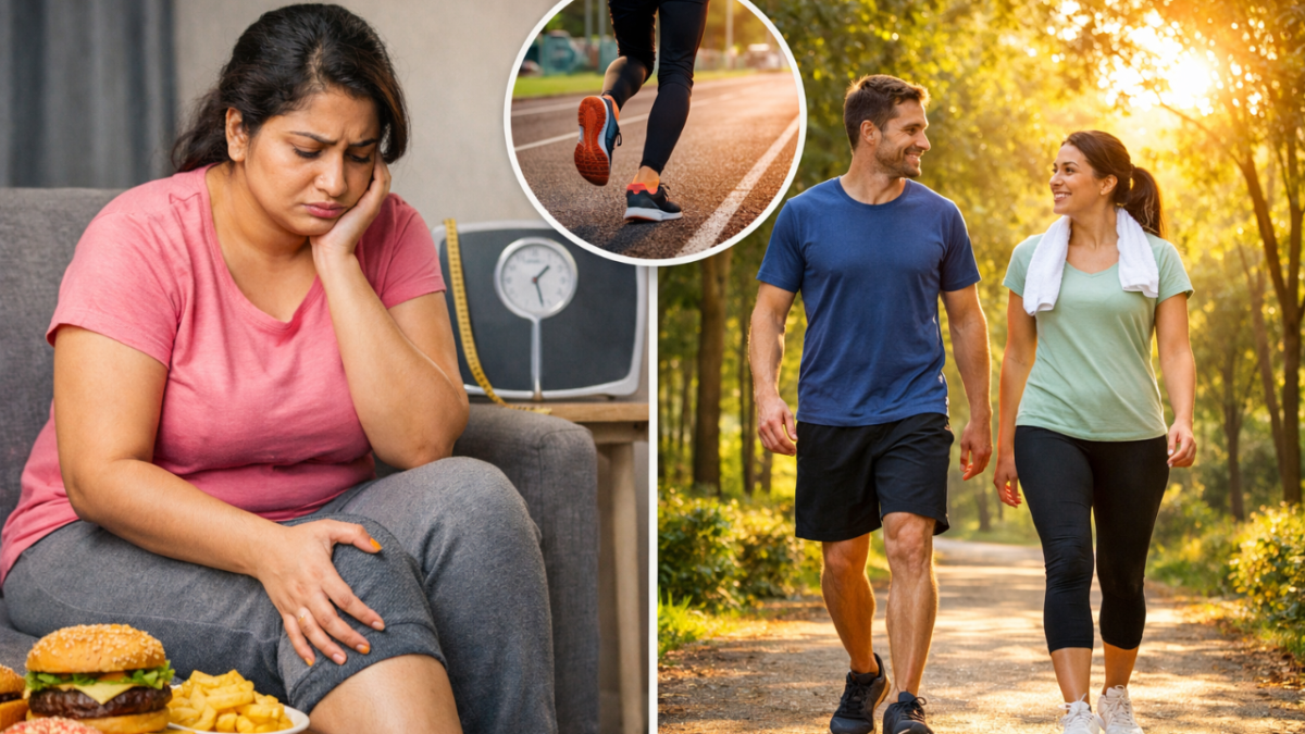 30 की उम्र के बाद दौड़ना घुटनों और वजन दोनों के लिए नुकसानदेह हो सकता है। जानिए क्यों पैदल चलना रनिंग से ज्यादा सुरक्षित और असरदार है।